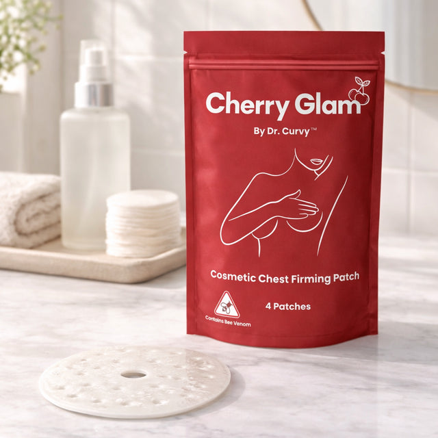 Cherry Glam pack with a used patch ready to discard